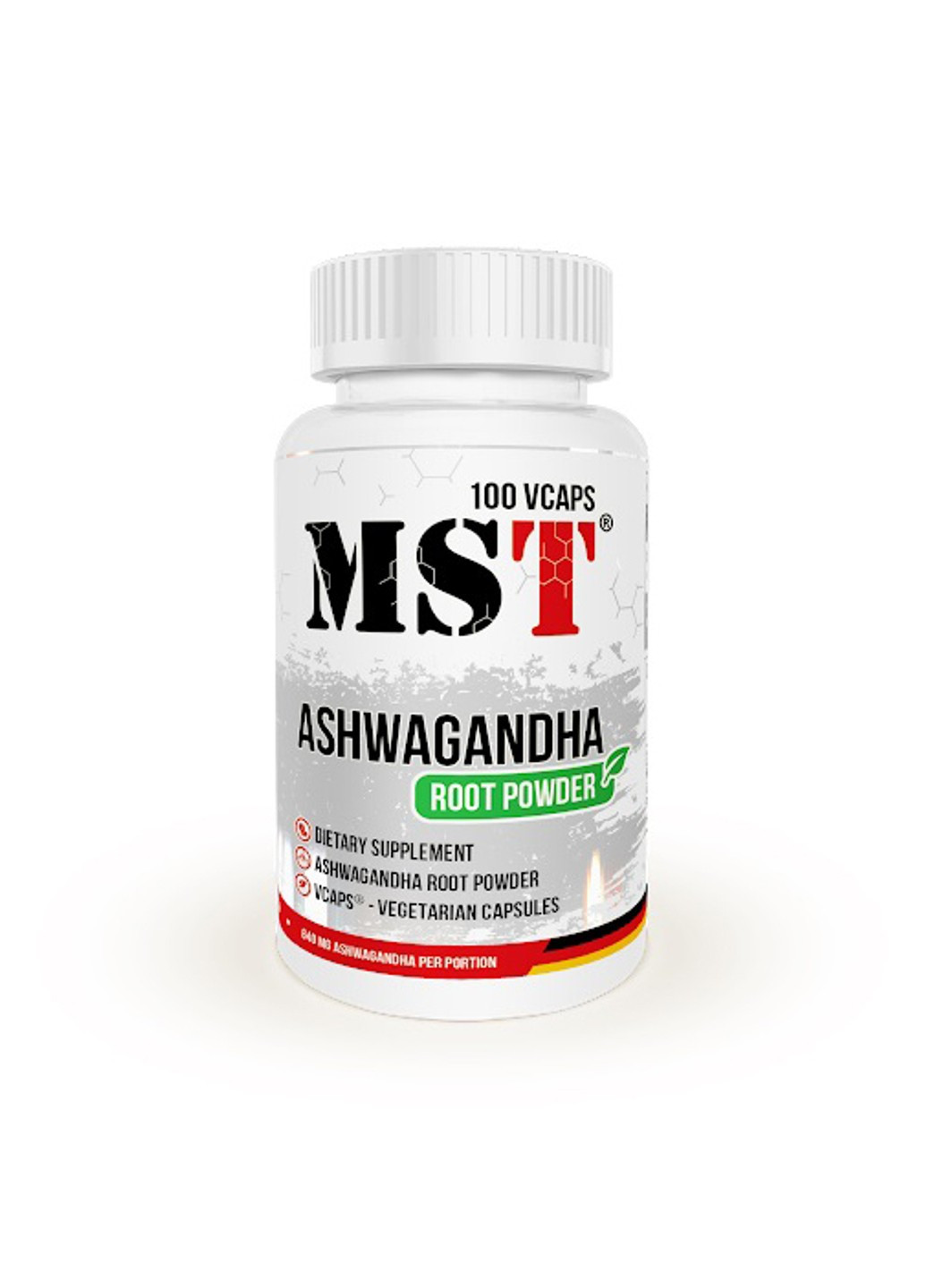Ашваганда Ashwagandha Root Powder 100 капсул MST (255408123)