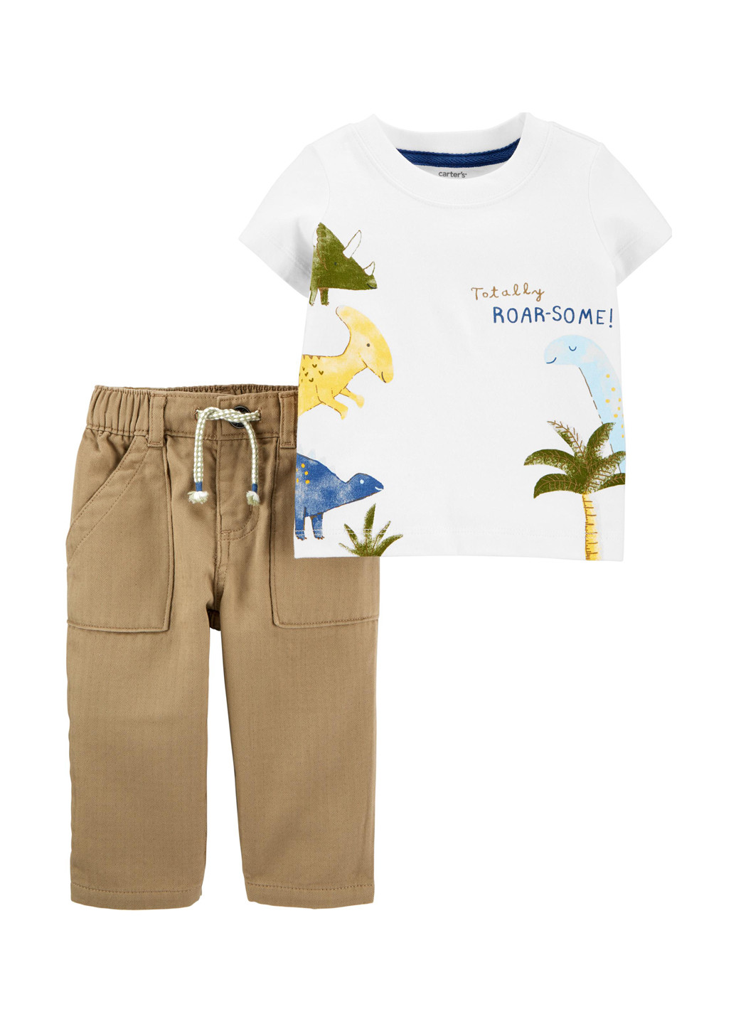 Комбинированный летний комплект (футболка, брюки) Carter's