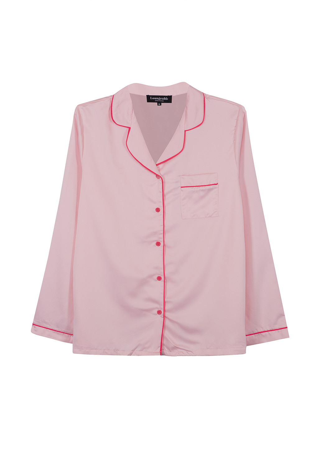 Розовая всесезон пижама (рубашка, брюки) рубашка + брюки Loungeable