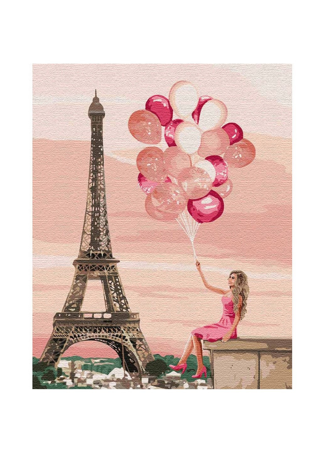 Картина по номерам "Лиловые краски Парижа" 40х50 см KHO4761 Идейка (201717625)