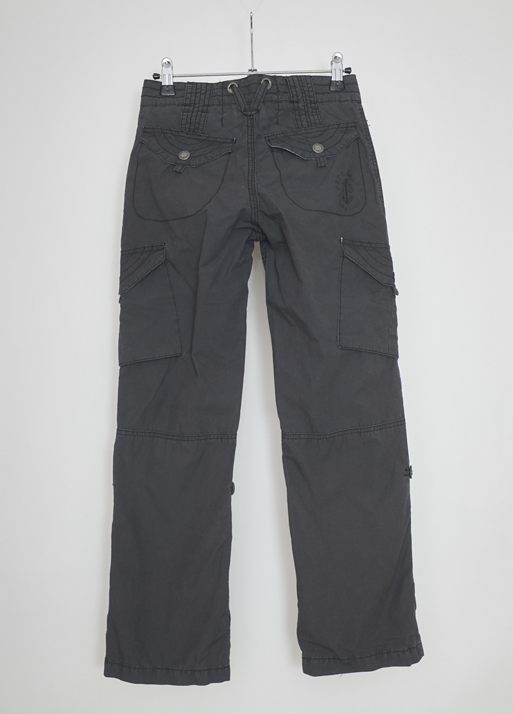 Темно-серые кэжуал демисезонные брюки Pepe Jeans