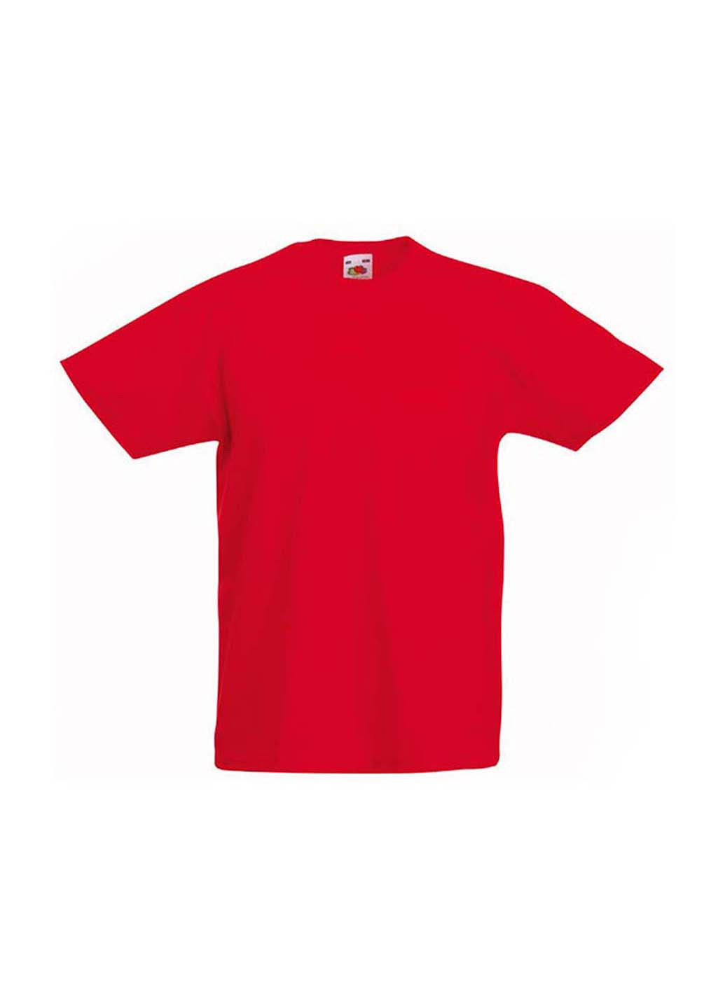 Красная демисезонная футболка Fruit of the Loom D061033040164