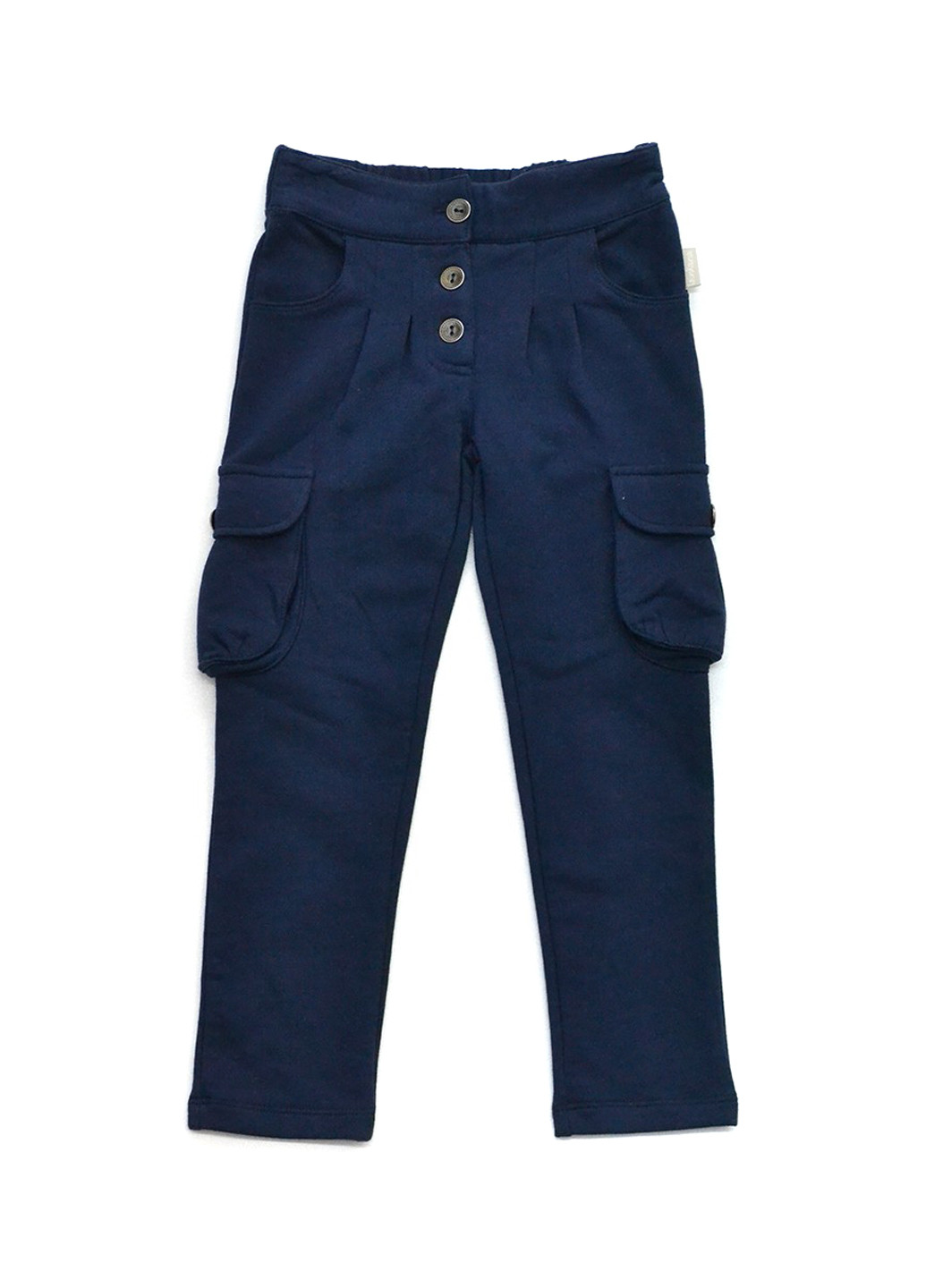 Синие кэжуал демисезонные брюки прямые Piccolo L