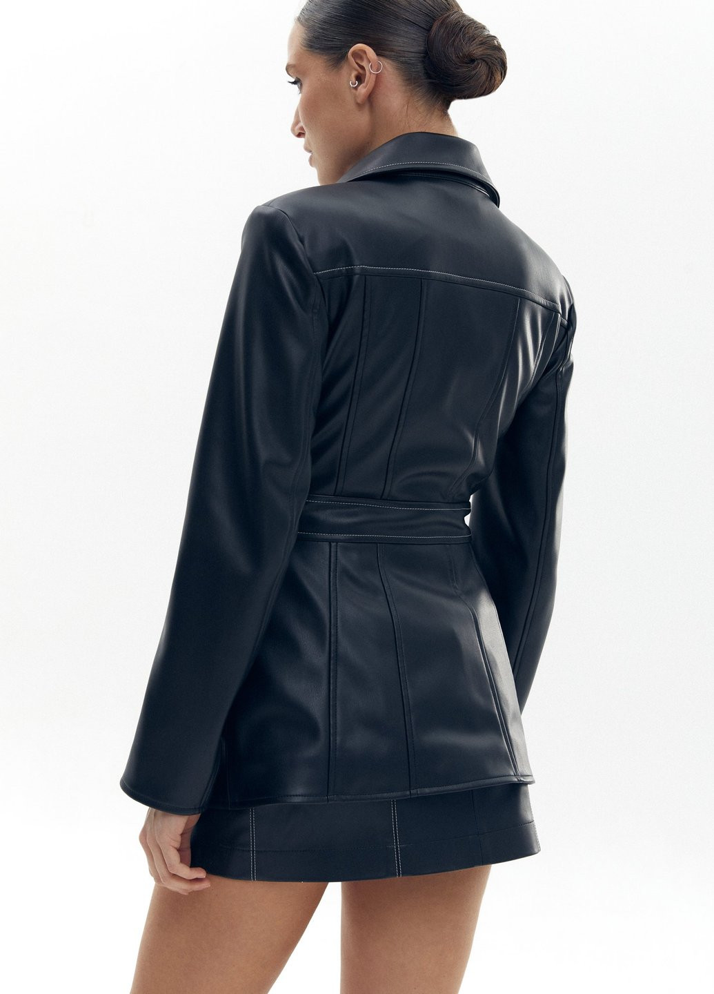 Черный женский жакет Gepur однотонный - демисезонный