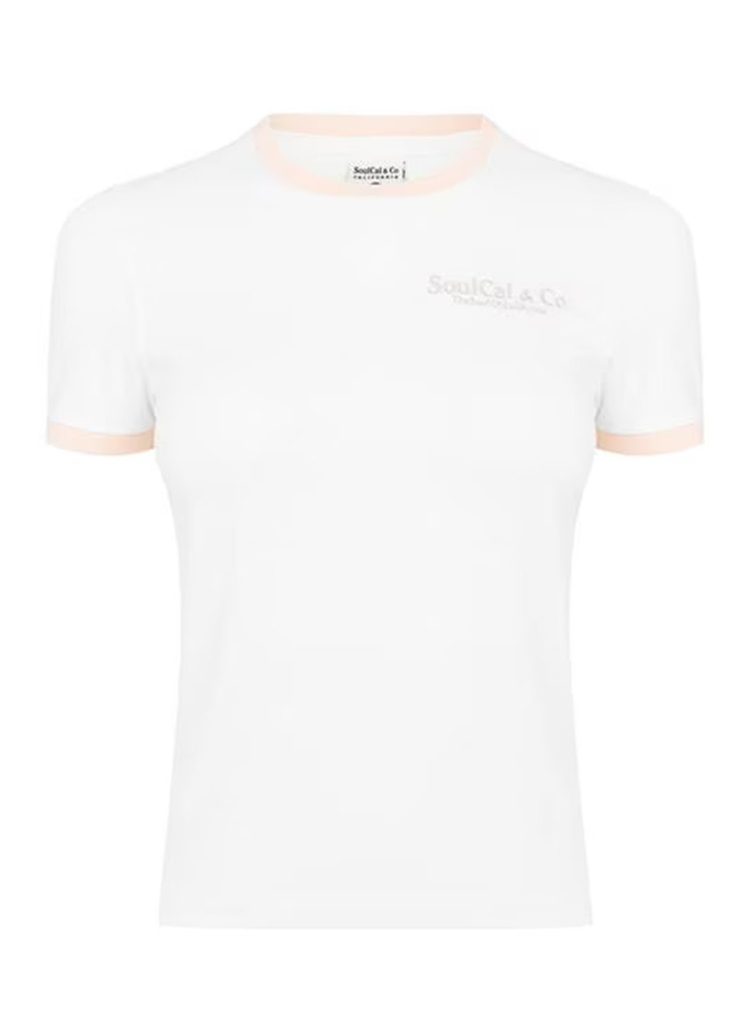 Белая летняя футболка Soulcal & Co