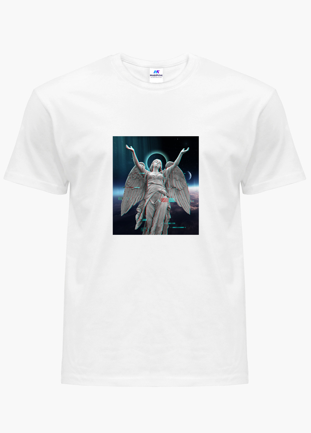 Біла демісезон футболка жіноча ренесанс ангел (renaissance angel) білий (8976-1592) xxl MobiPrint