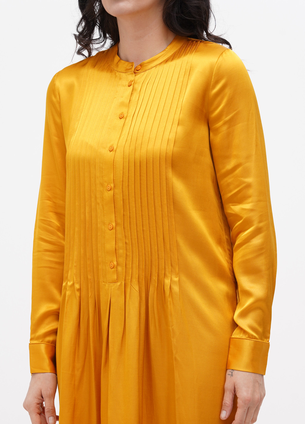 Оранжевое кэжуал платье Bruuns Bazaar однотонное