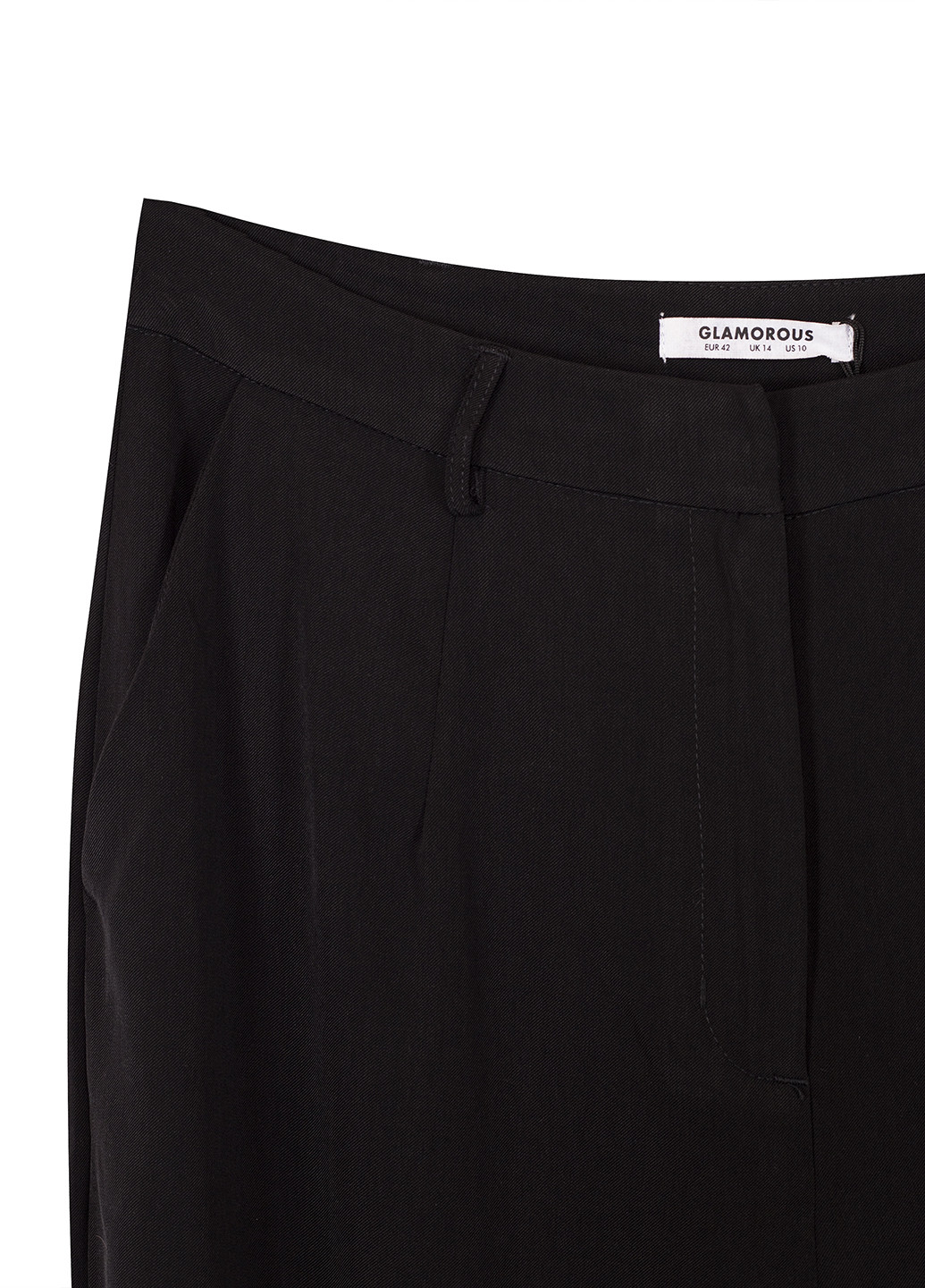 Черные кэжуал демисезонные прямые брюки Glamorous