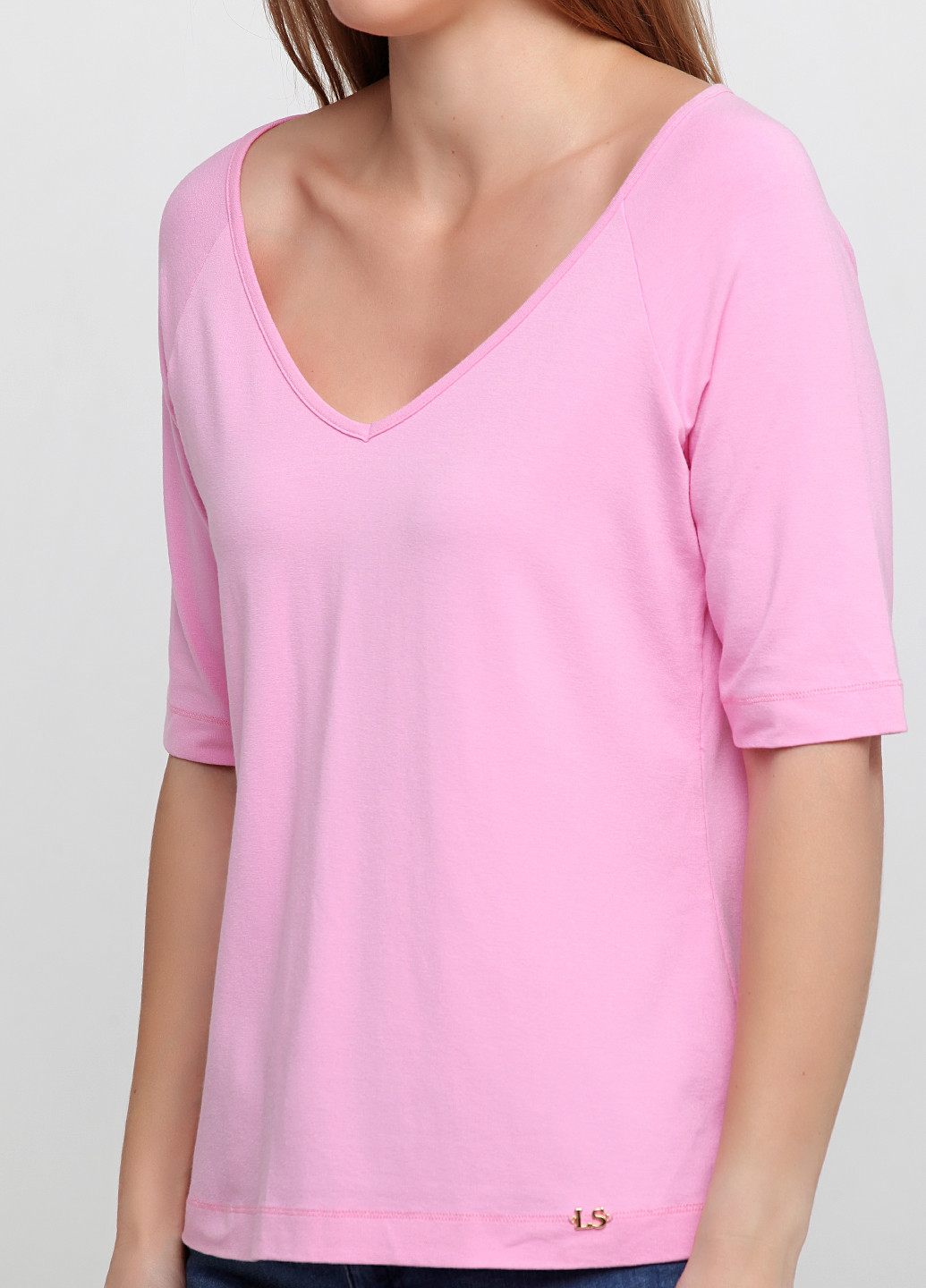 Рожева літня футболка Luisa Spagnoli
