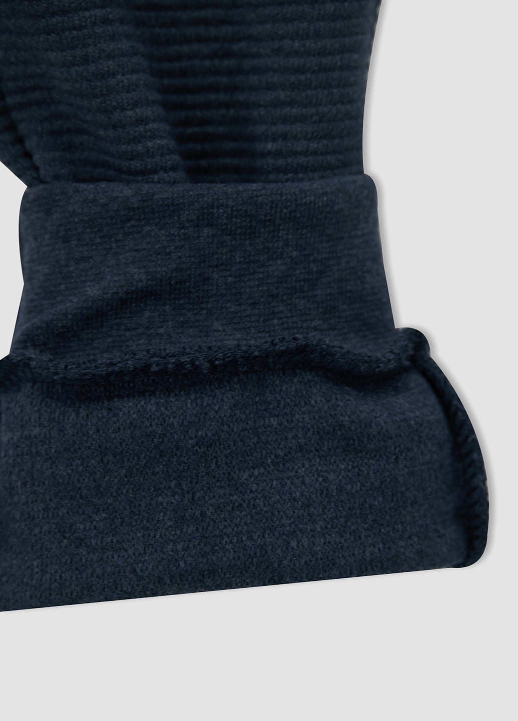 Темно-синие кэжуал зимние брюки джоггеры DeFacto