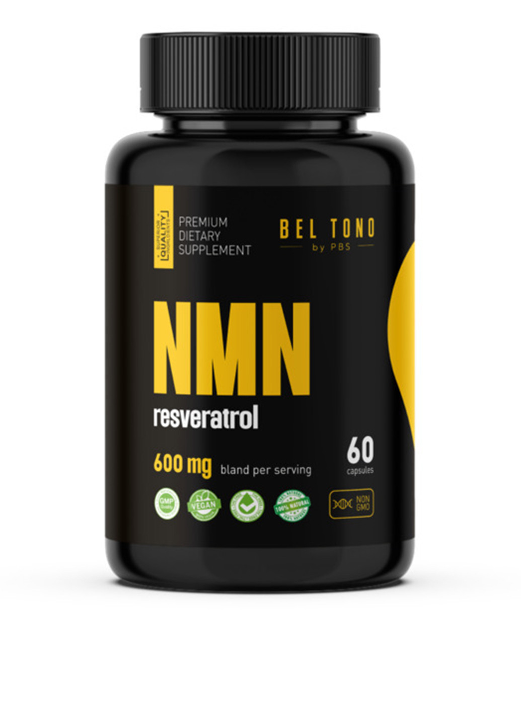 Ресвератрол Resveratrol 600 мг, 60 капсул Bel Tono (340108234)