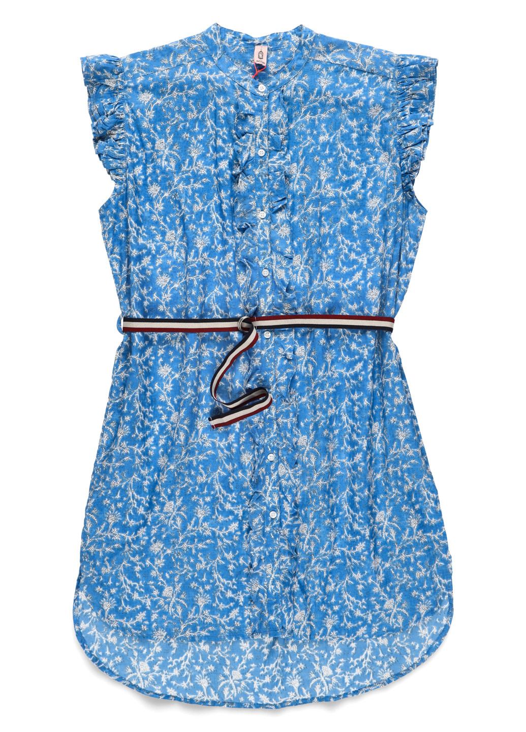 Синее кэжуал платье Becksondergaard с цветочным принтом
