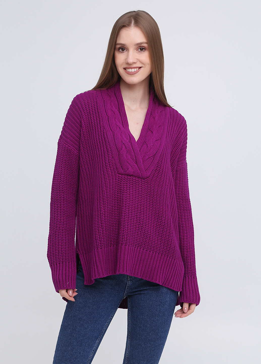 Фиолетовый демисезонный пуловер пуловер Ralph Lauren