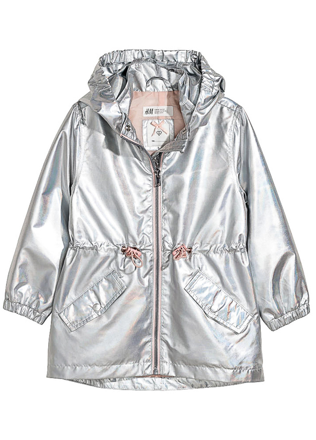 Срібна демісезонна куртка H&M