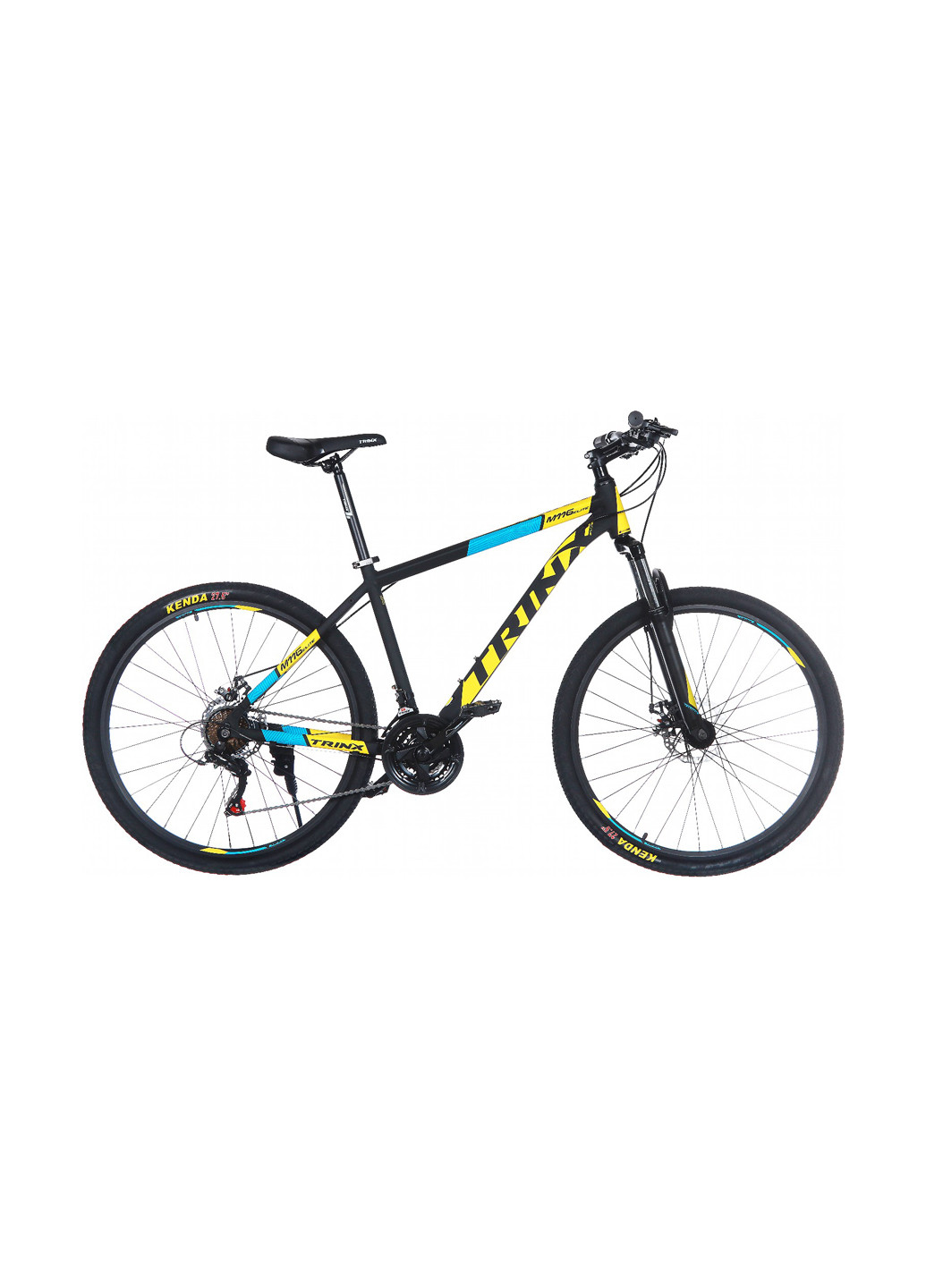 Велосипед Trinx m116elite 27.5"х18" matt-black-yellow-blue (146489525)