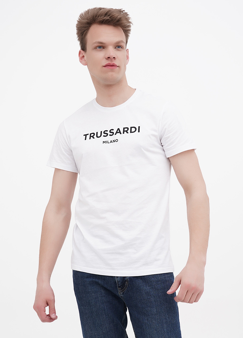 Белая футболка Trussardi