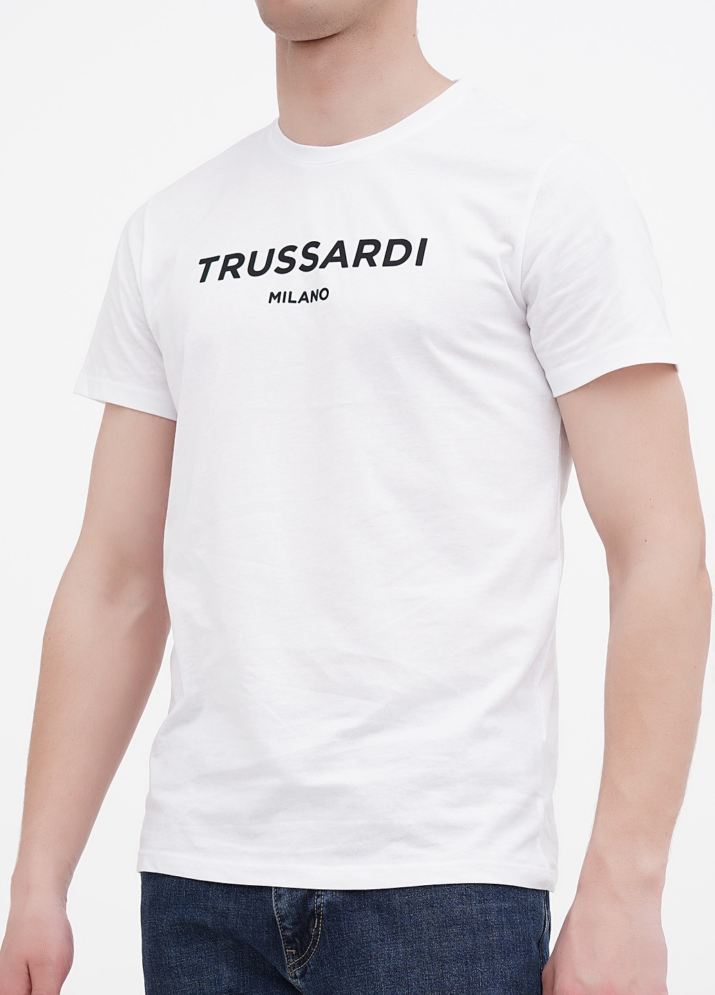 Біла футболка Trussardi