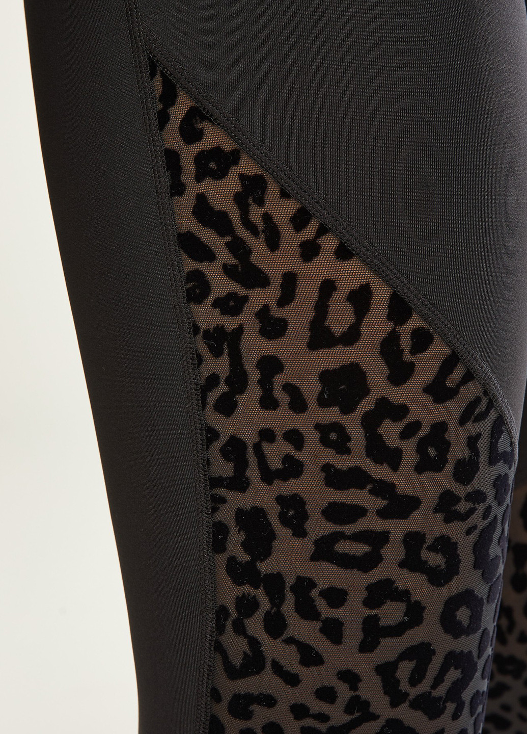 Черные демисезонные леггинсы Hunkemoller