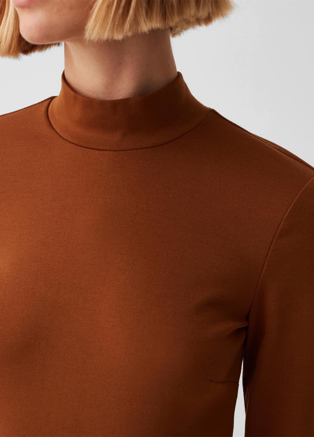 Терракотовое кэжуал платье силуэтная OVS однотонное