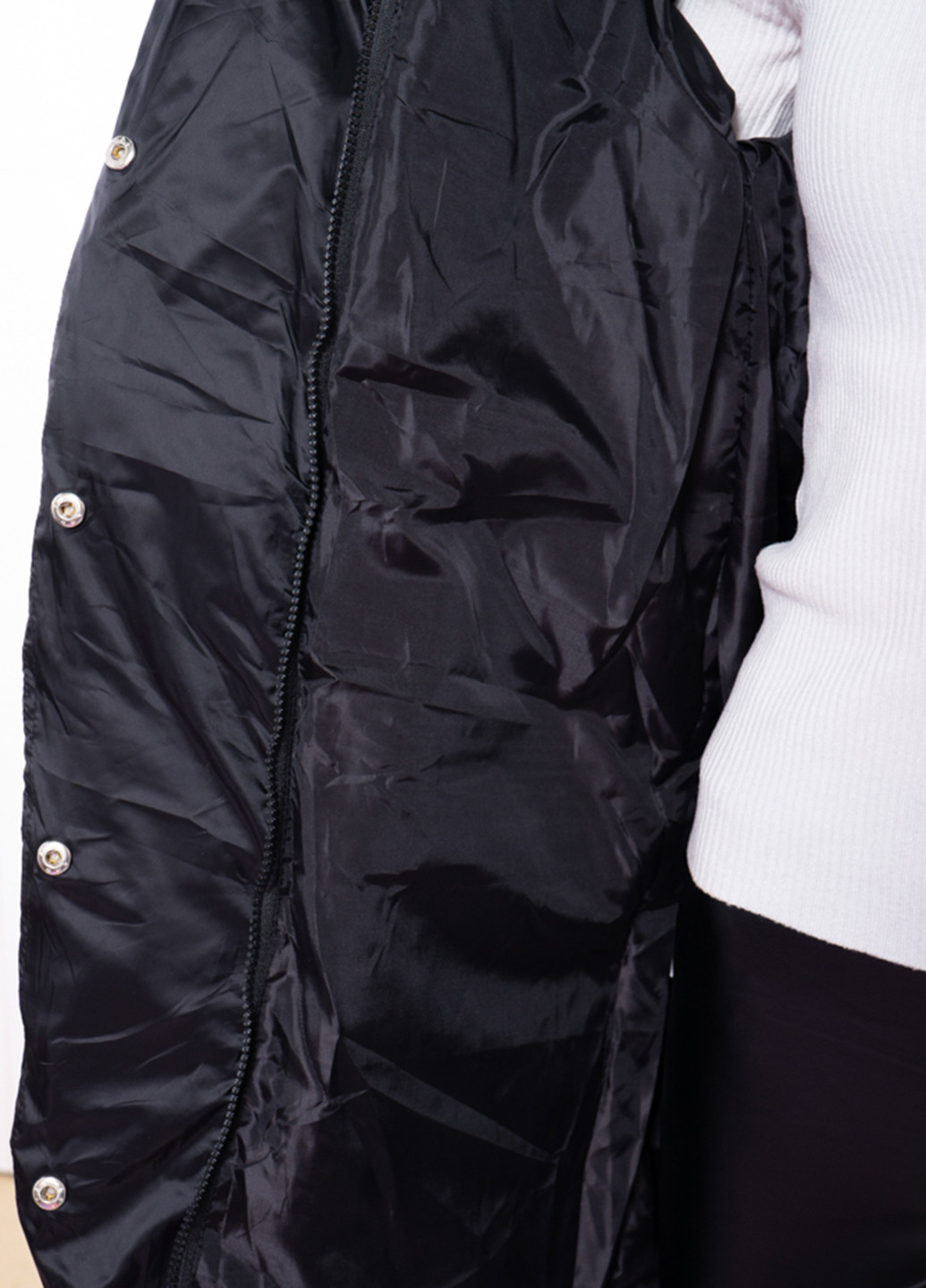 Чорна зимня куртка куртка-ковдра Time of Style