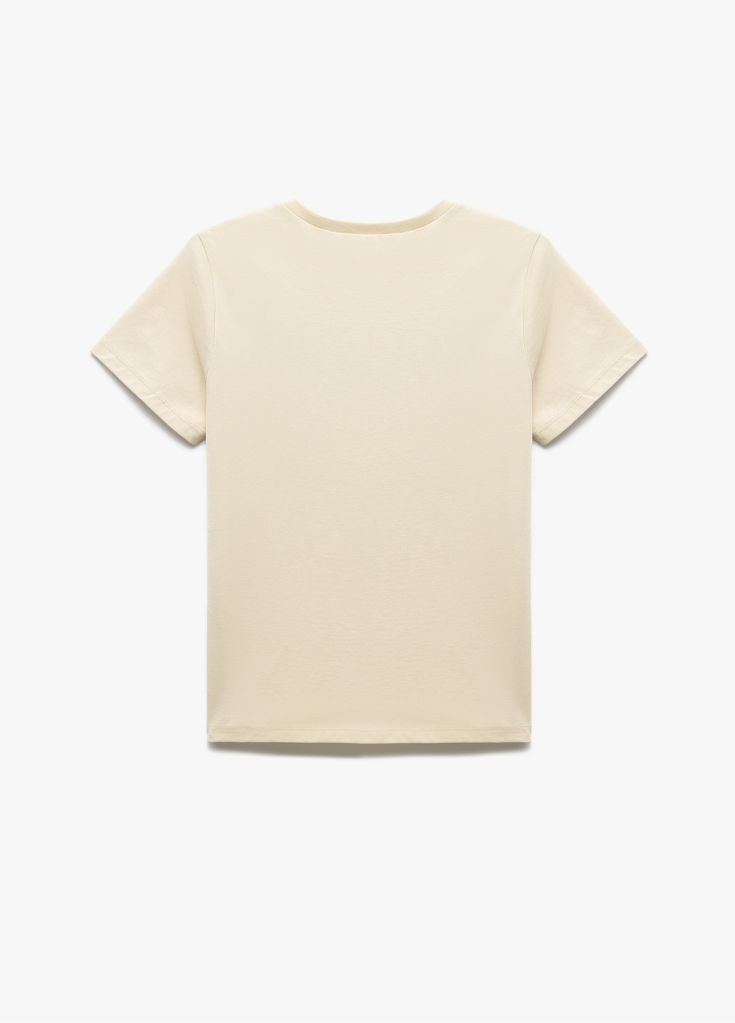 Бежева літня футболка KOTON