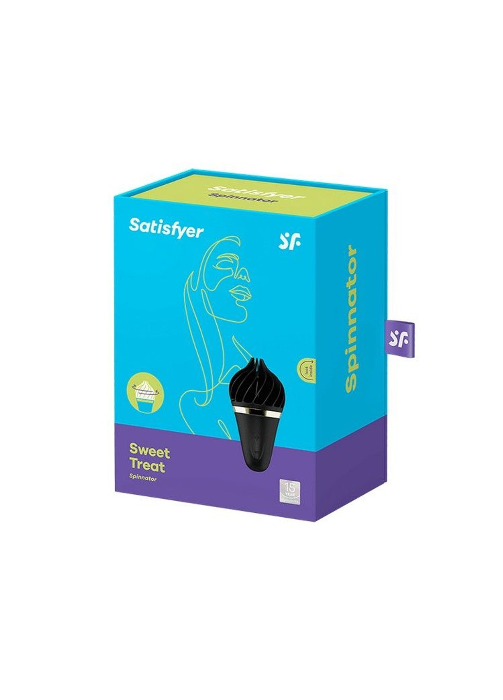 Мороженка спиннатор Lay-On - Sweet Treat Black/Gold, 10 режимов работы, водонепроницаемая Satisfyer (256537787)