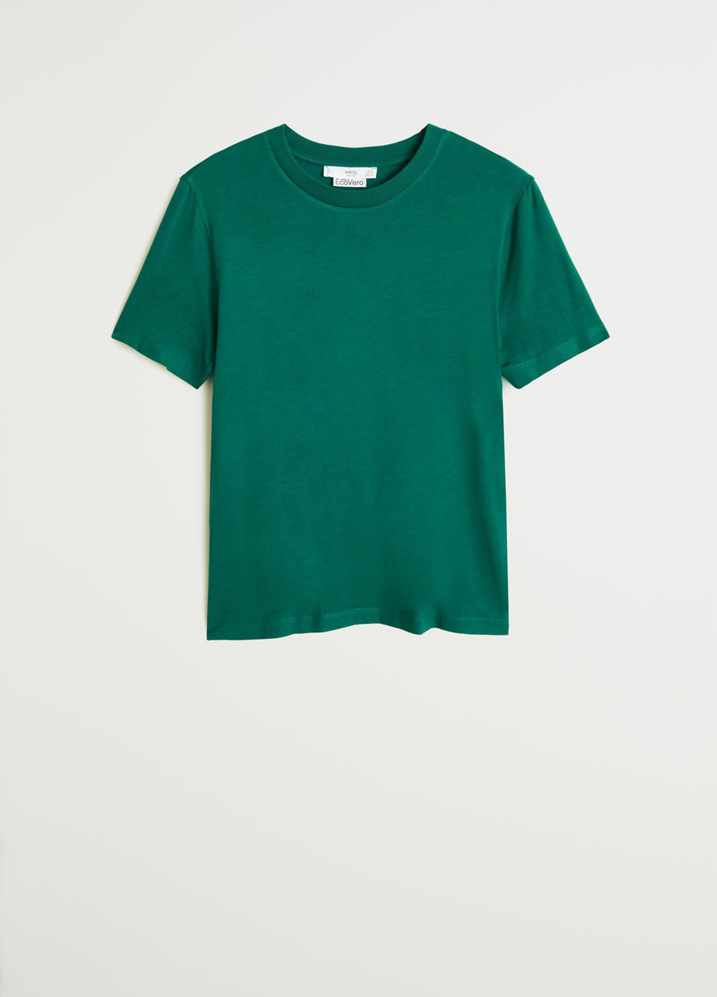 Зеленая летняя футболка Mango