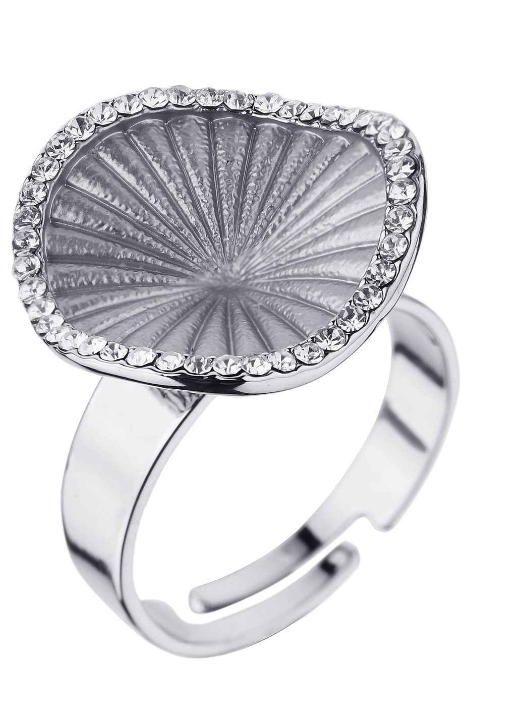 Эффектное кольцо-ракушка универсального размера Sincera (206020637)
