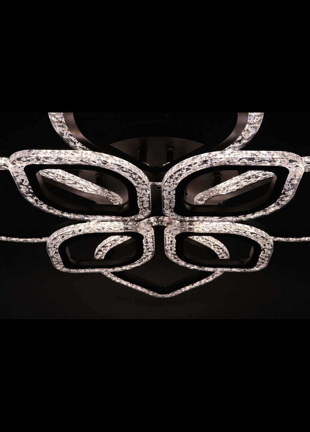 Люстра стельова LED з пультом A2522 / 4 + 4-bk Чорний 10х53х71 см. Handmade (234539622)