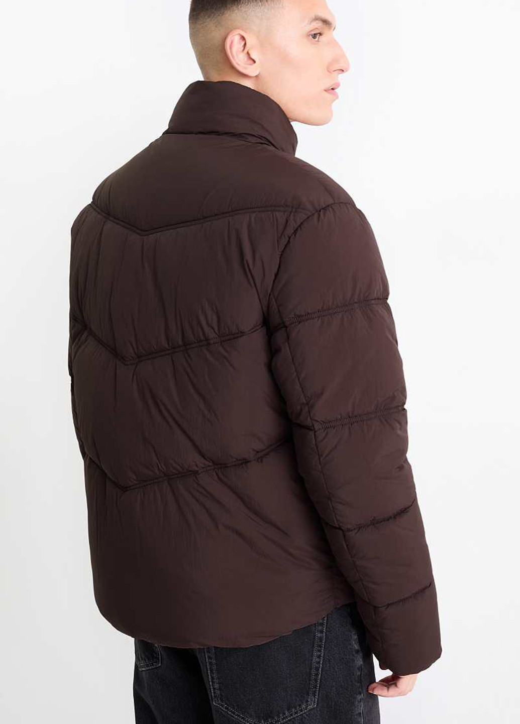 Темно-коричнева демісезонна куртка C&A