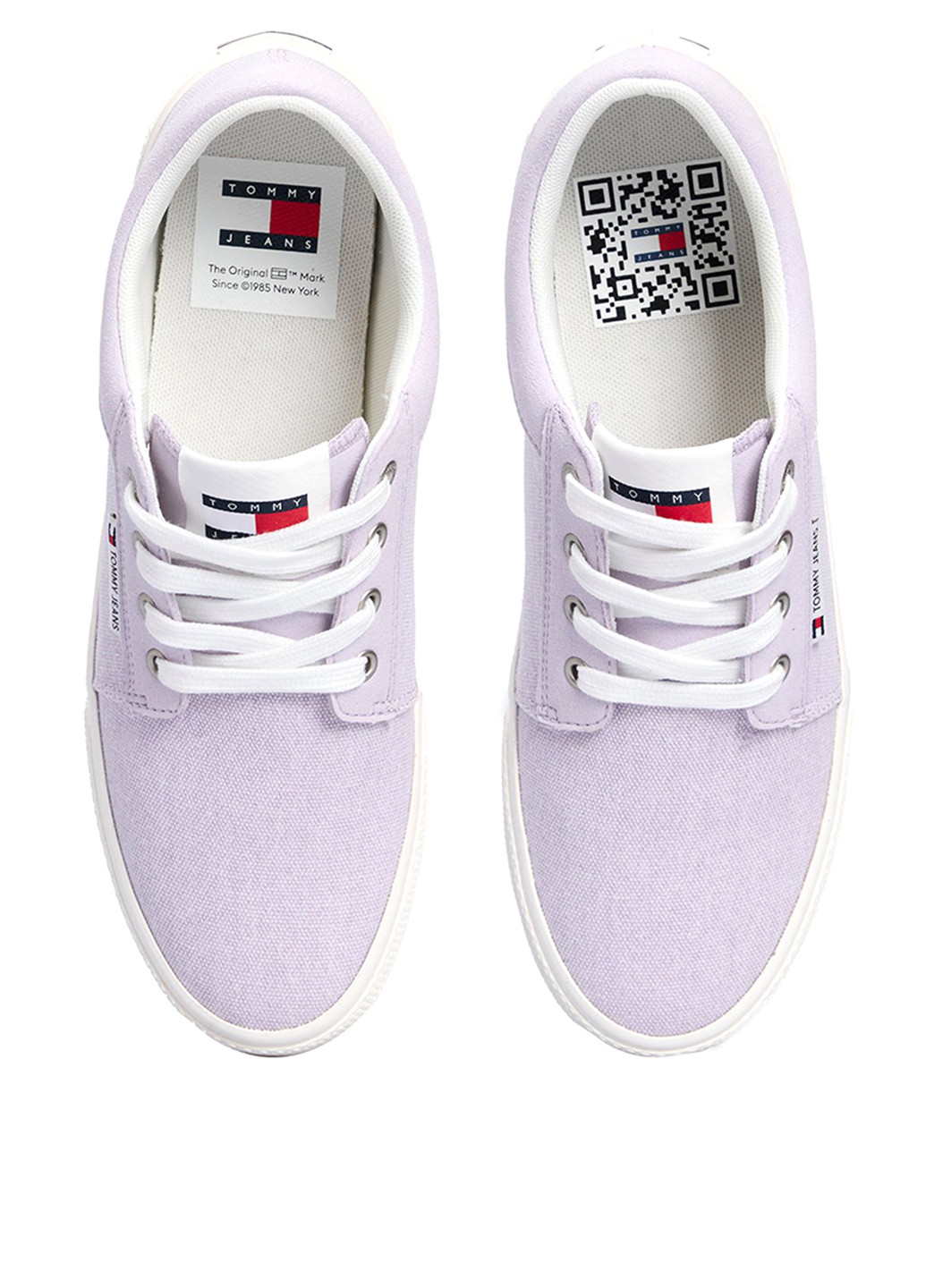 Сиреневые кеды Tommy Jeans