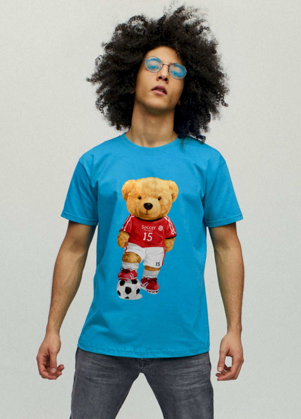 Світло-синя футболка чоловіча YAPPI