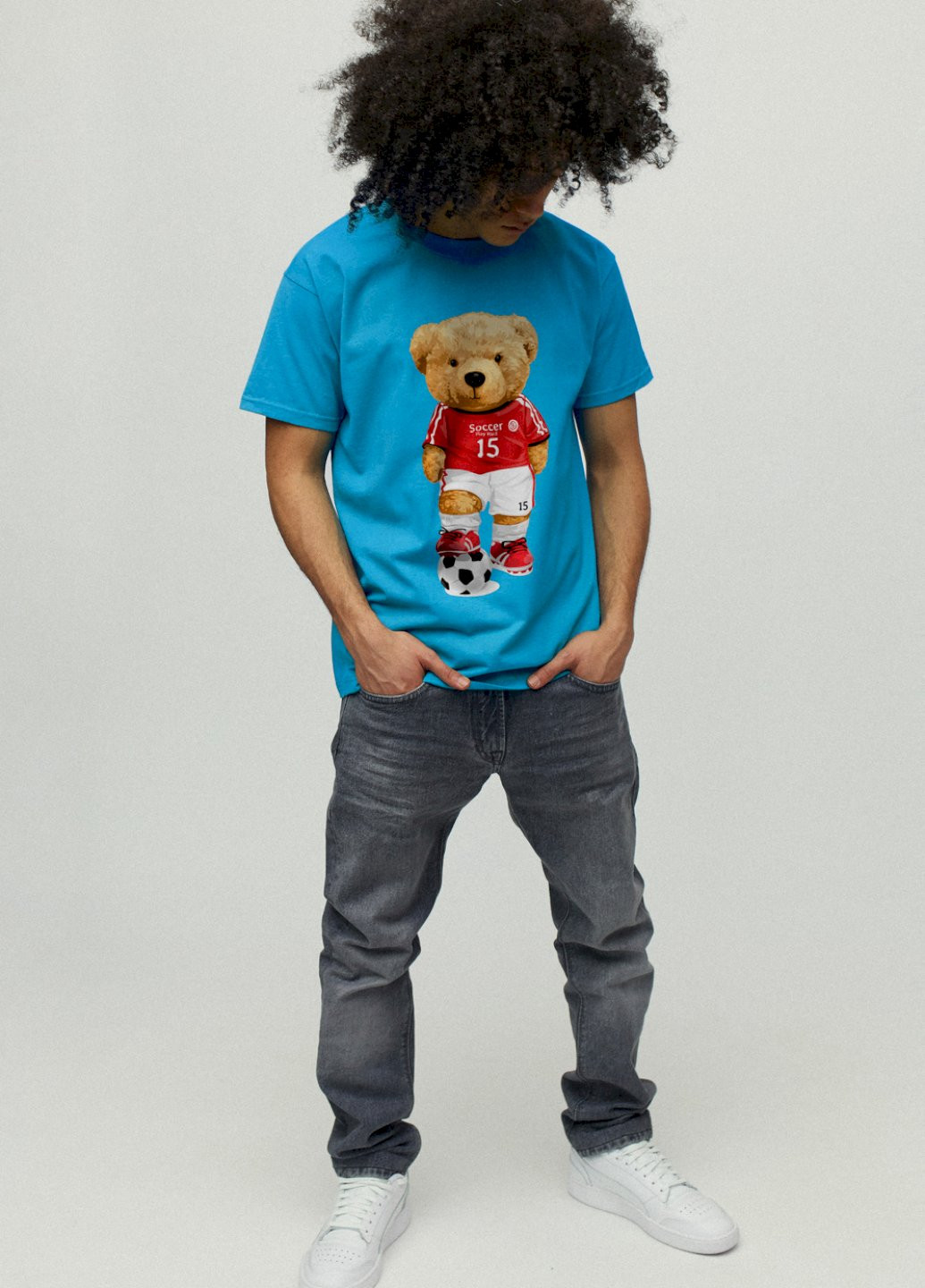 Світло-синя футболка чоловіча YAPPI