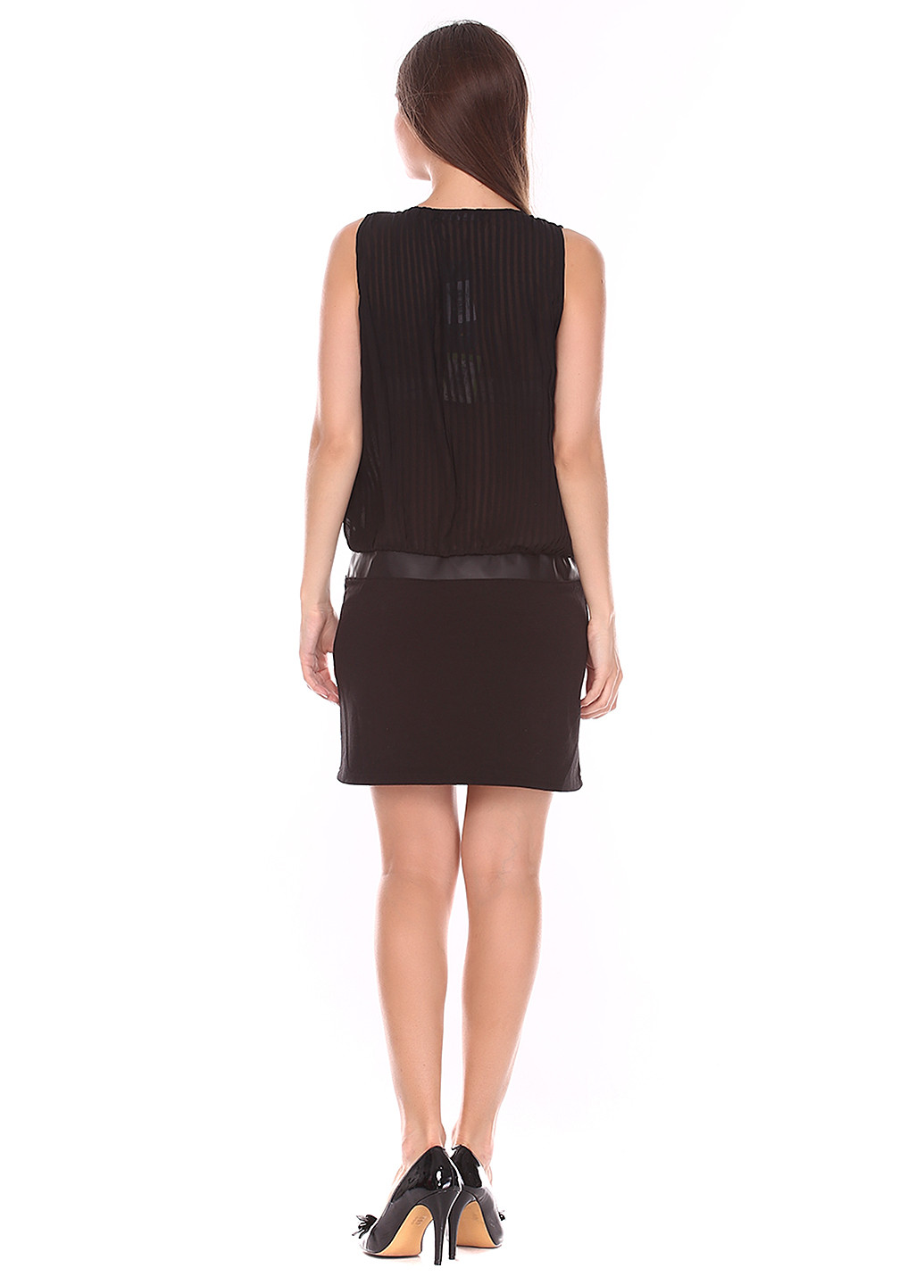 Чорна кежуал сукня Cache Cache однотонна