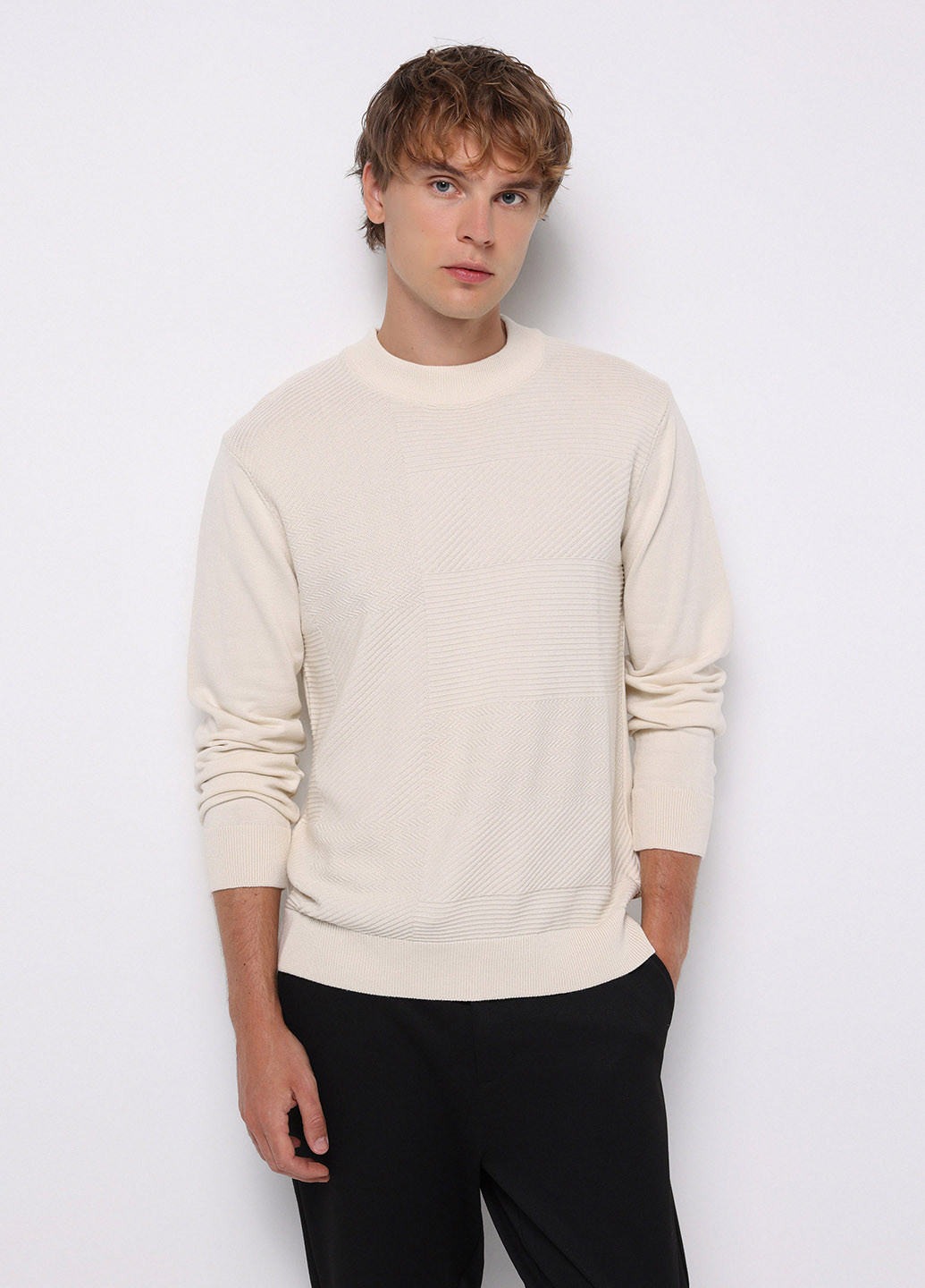 Светло-бежевый зимний джемпер джемпер Colin's