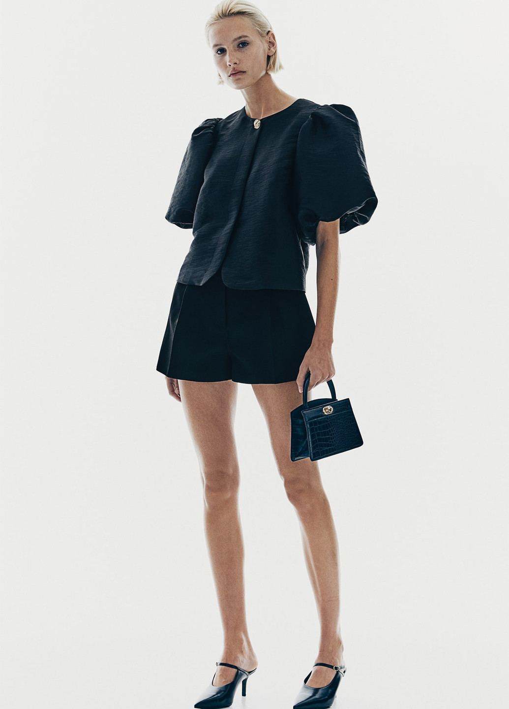 Чёрная блуза H&M