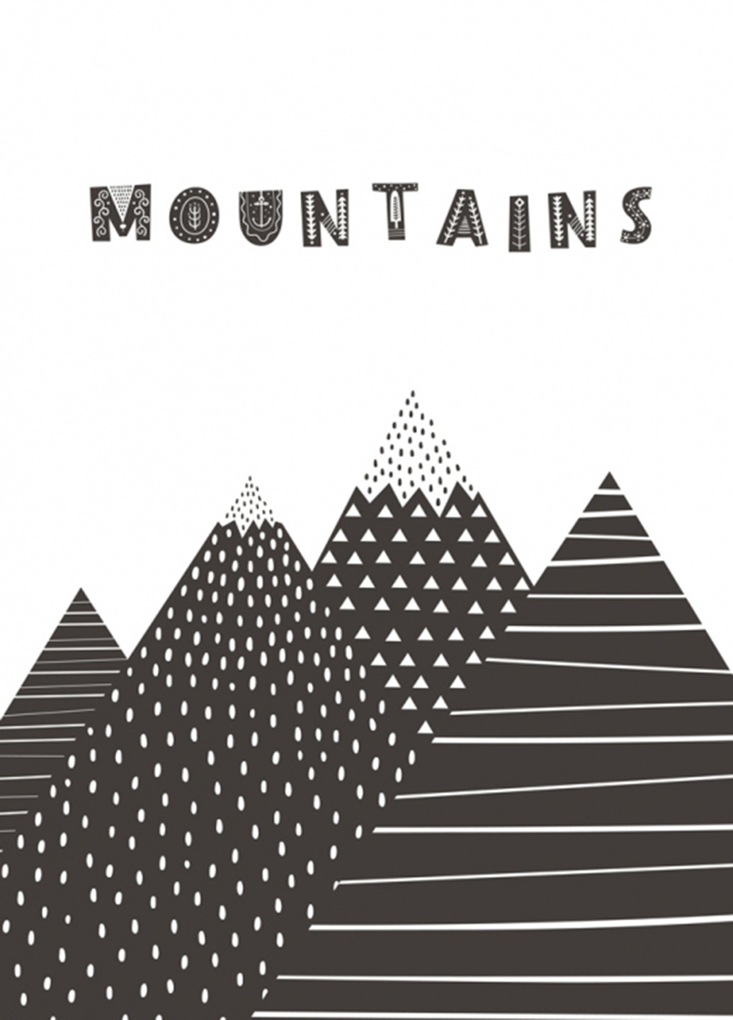 Картина Mountains, 30х40 см Forus (253646417)