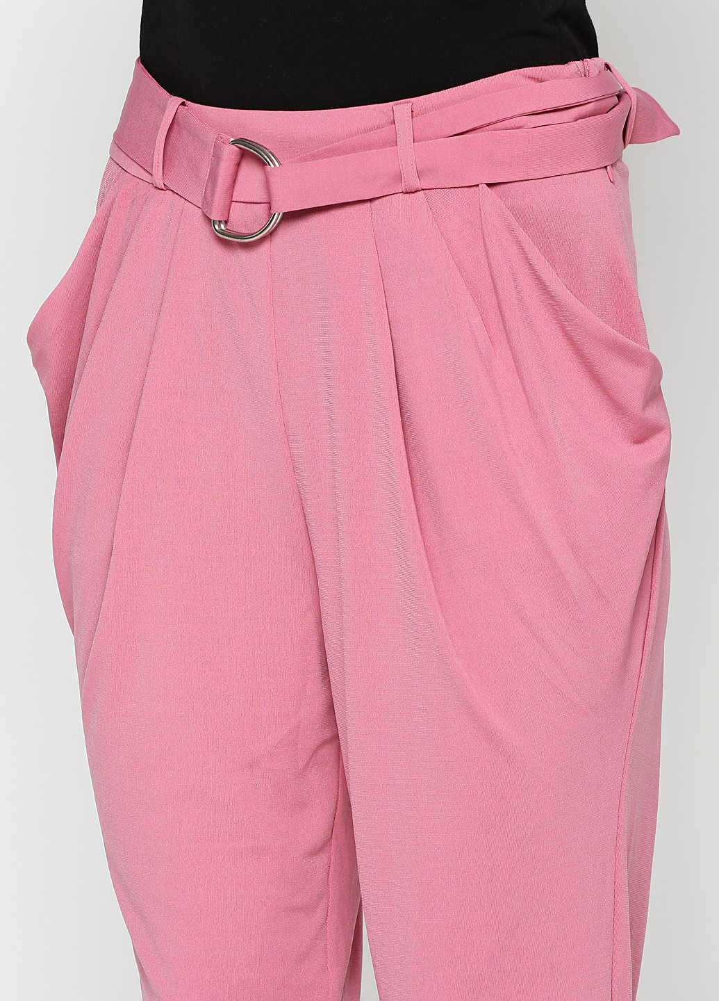 Розовые кэжуал демисезонные брюки Nly design