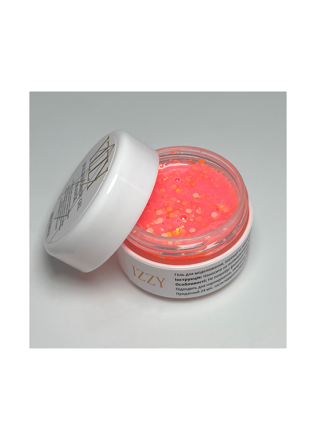 Декоративный гель для наращивания ногтей Candy Gel Orange, 20 г Izzy (363030763)