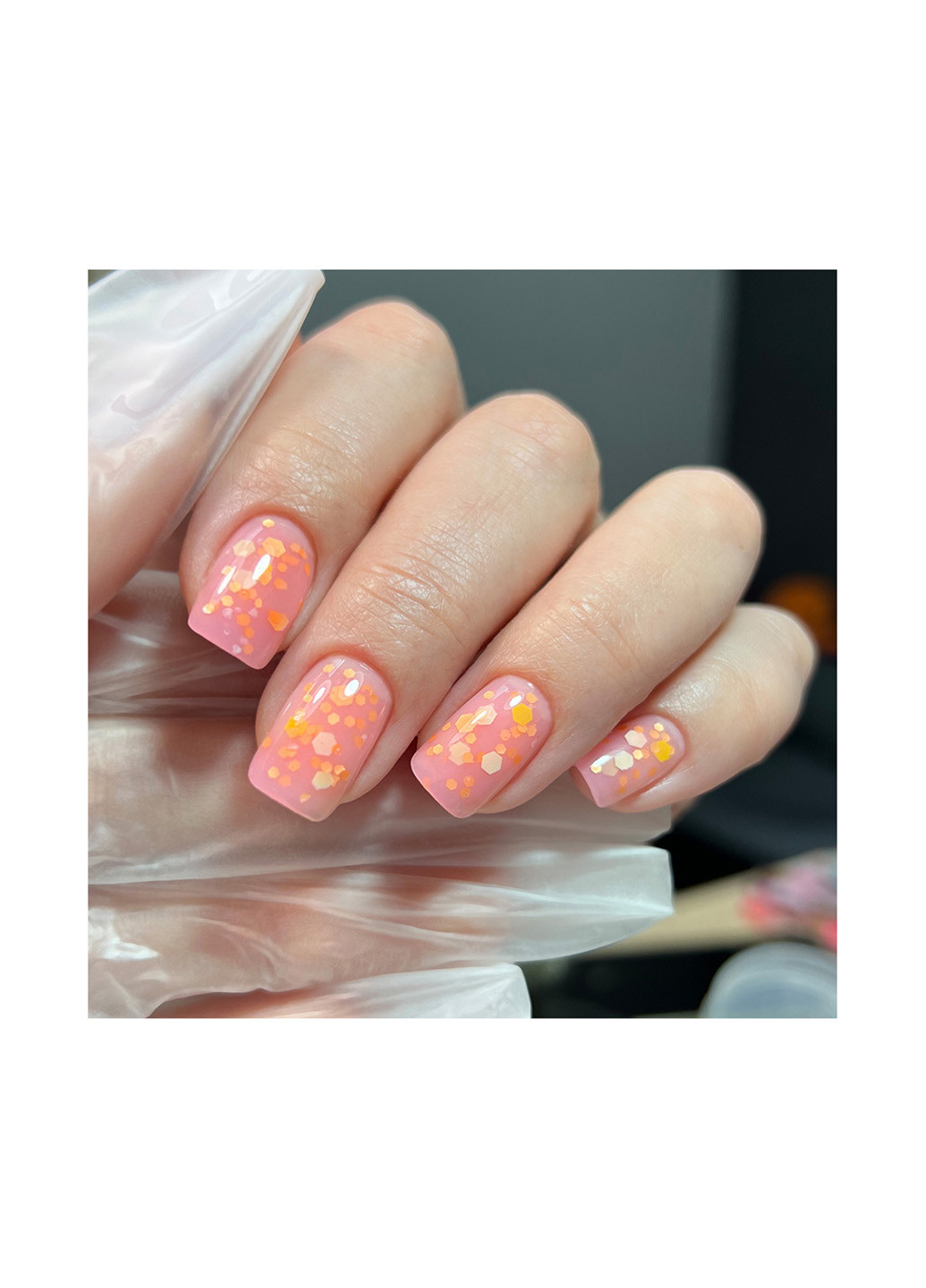Декоративный гель для наращивания ногтей Candy Gel Orange, 20 г Izzy (363030763)