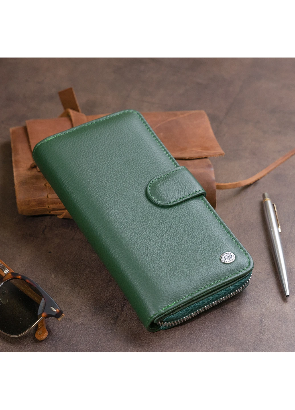 Женский кожаный кошелек 19х9,5х2,5 см st leather (252126761)
