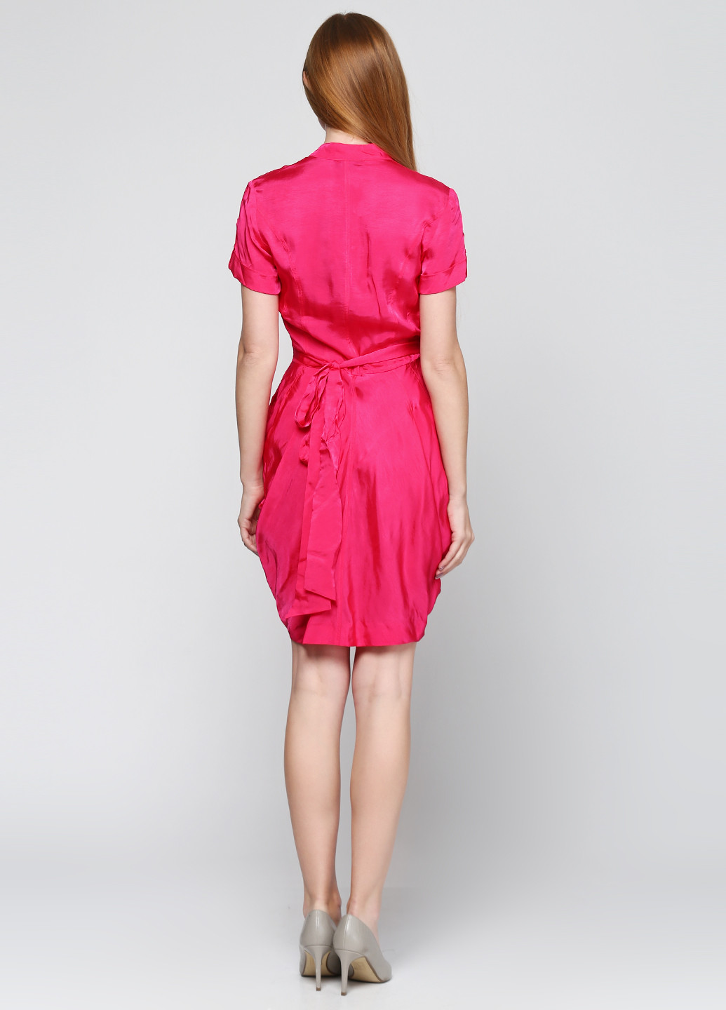 Розовое кэжуал платье на запах Richmond однотонное
