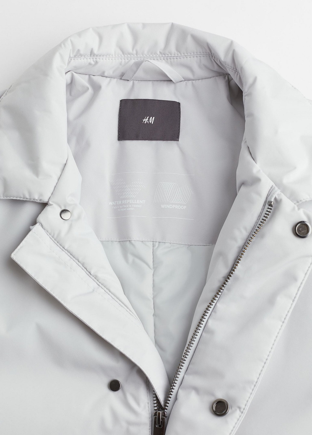 Світло-сіре демісезонне Пальто H&M