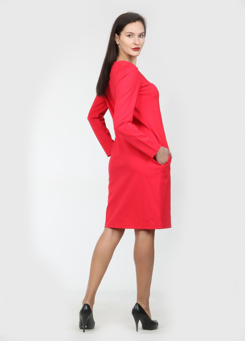 Червона кежуал плаття, сукня Enna Levoni однотонна