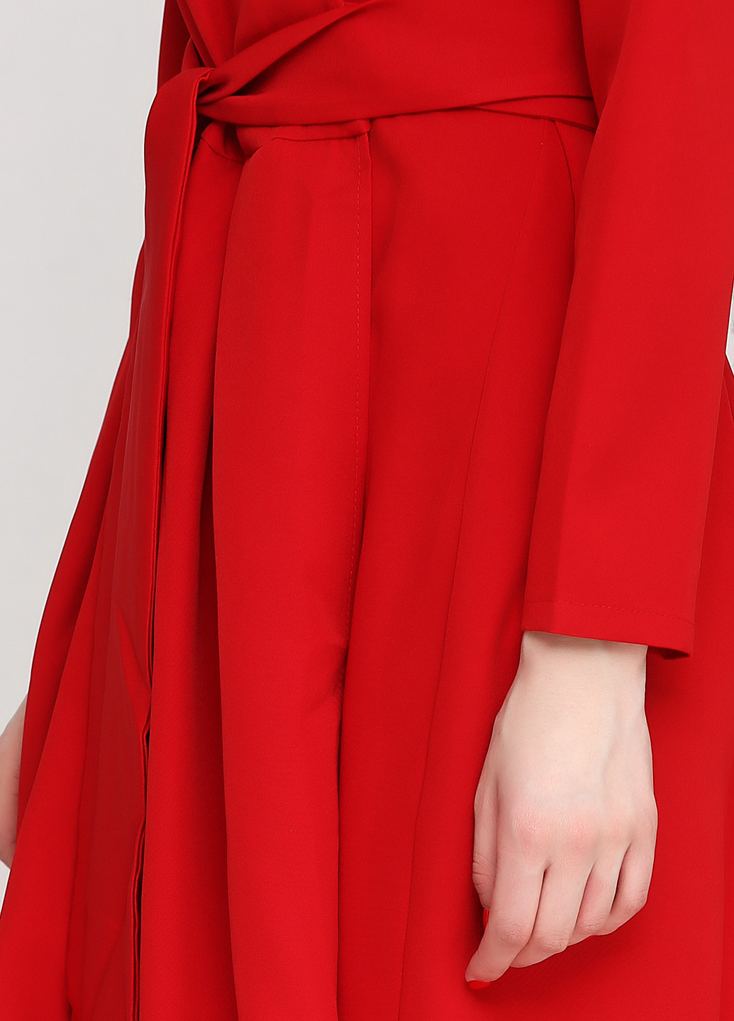 Красное кэжуал платье Le'Katrin family однотонное
