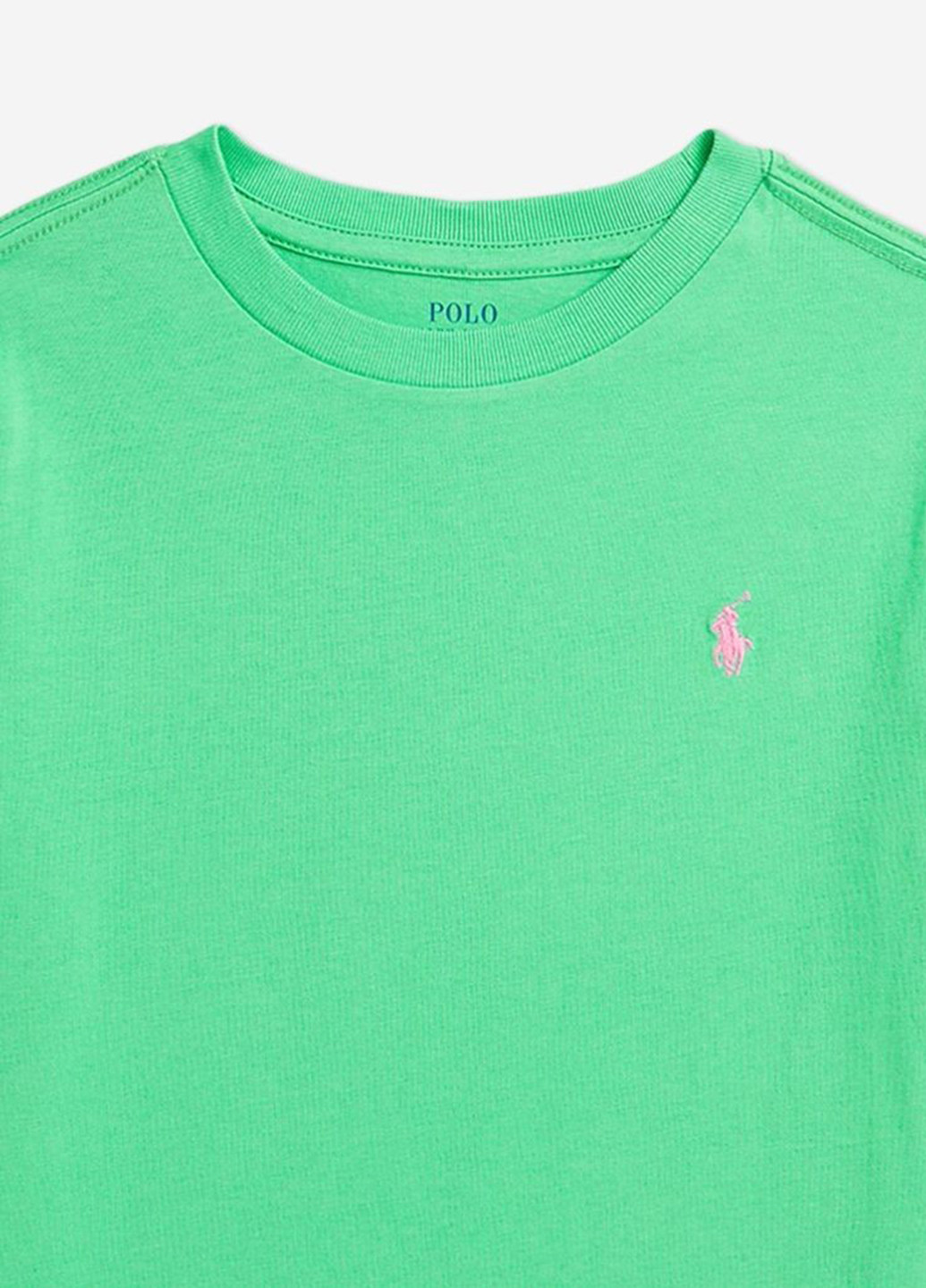 Зеленая летняя футболка Ralph Lauren