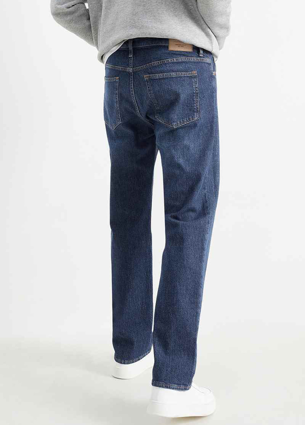 Темно-синие демисезонные прямые джинсы C&A