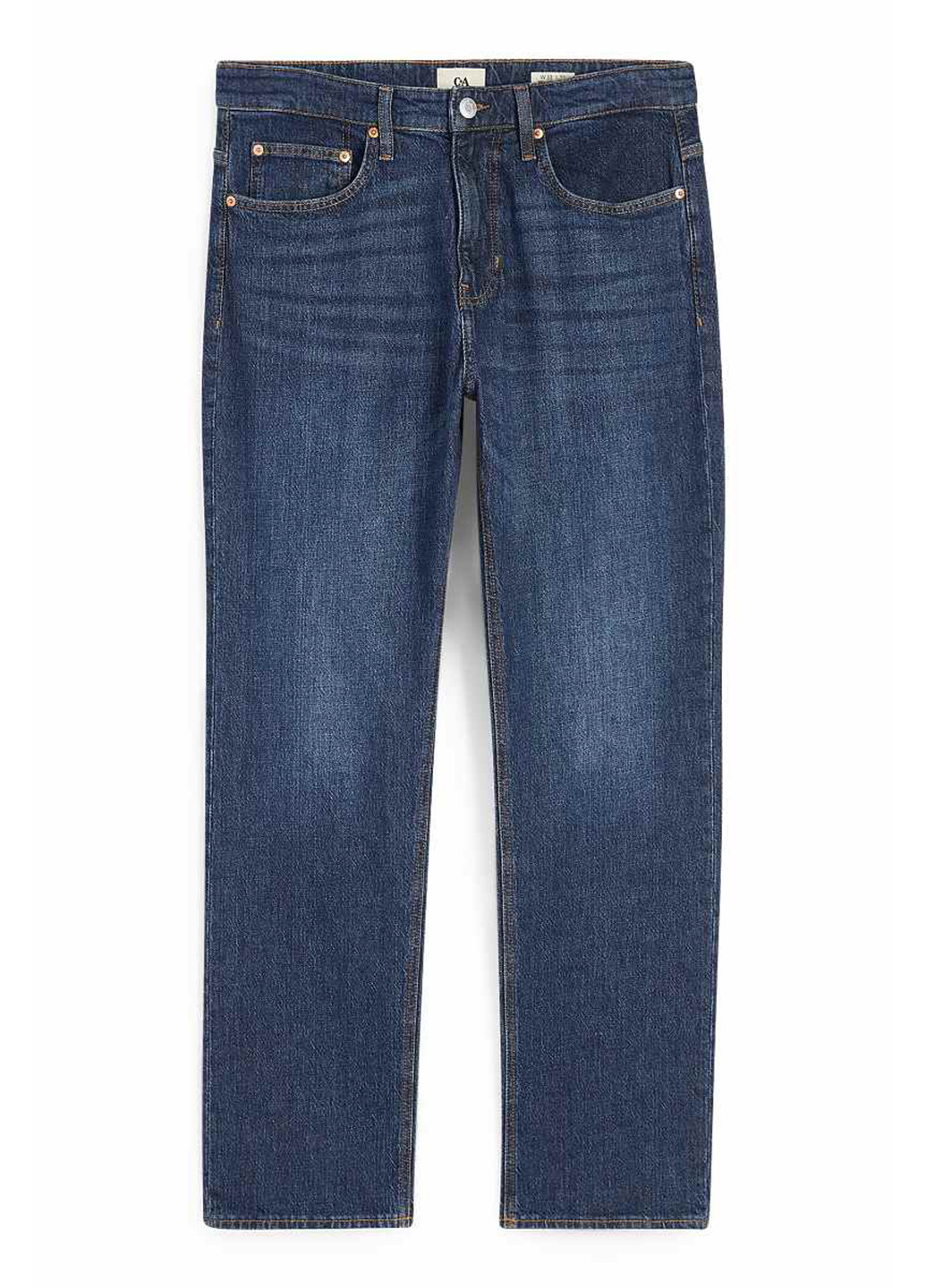 Темно-синие демисезонные прямые джинсы C&A