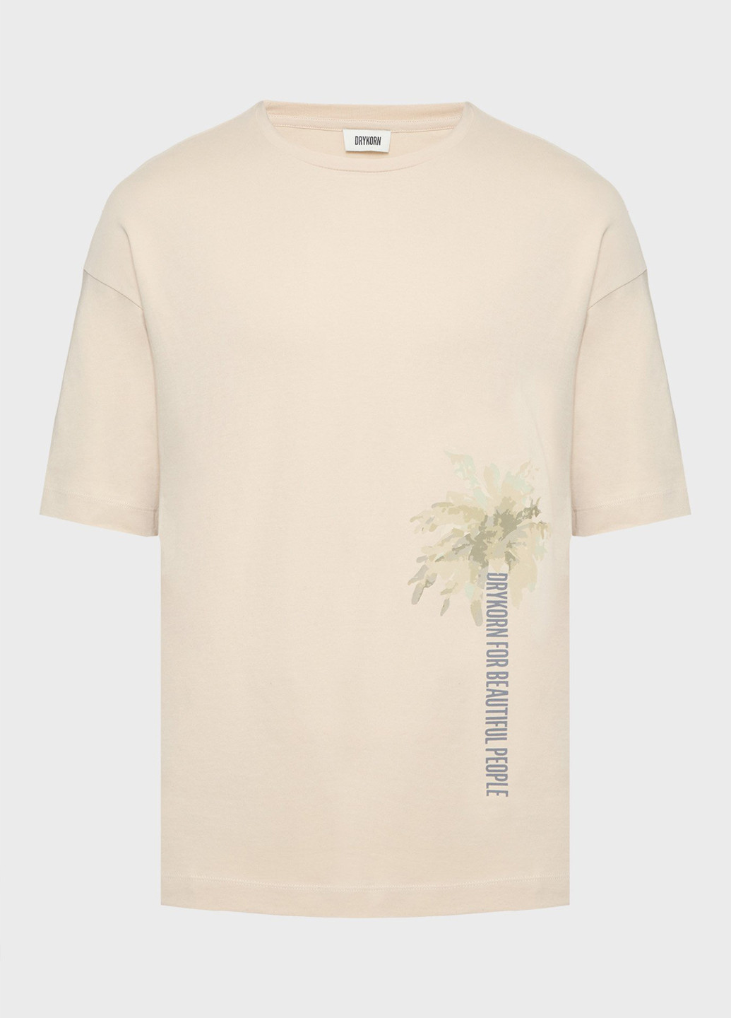 Бежевая футболка Drykorn