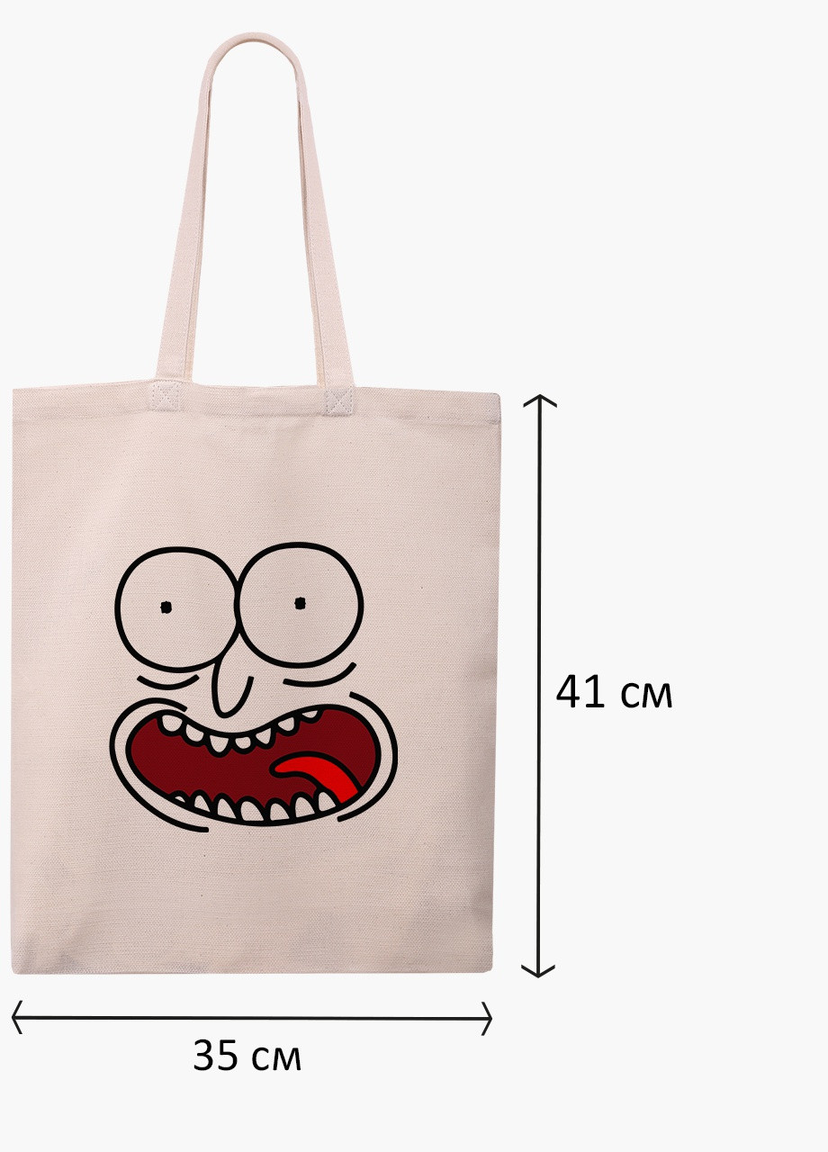 Еко сумка шоппер біла Рік Санчез Рік і Морті (Rick Sanchez Rick and Morty) (9227-2632-WT-1) екосумка шопер 41*35 см MobiPrint (216642242)
